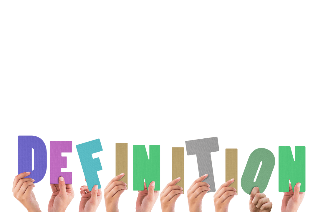 Cropped Hands Holding Colorful Transparent Definition