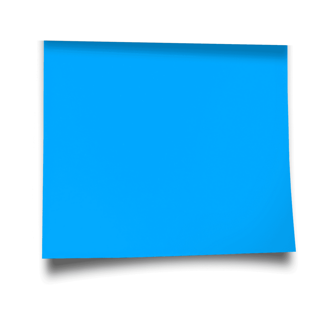 Blue Sheet on Transparent Background for Creative Designs