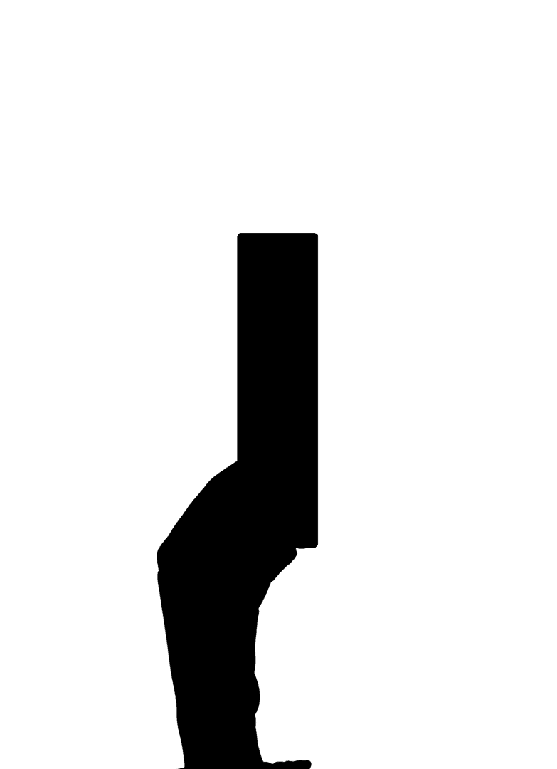 Transparent Hand Holding Letter I Illustration