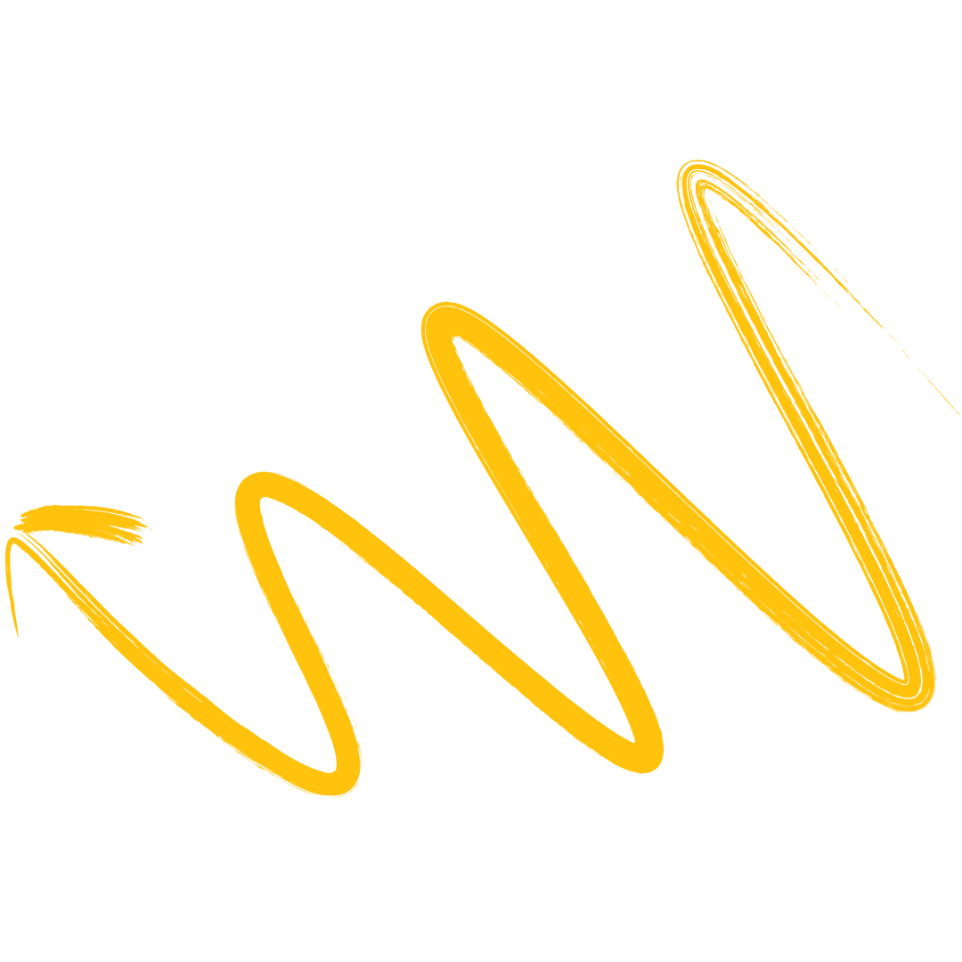 Yellow Spiral Arrow Design on Transparent Background