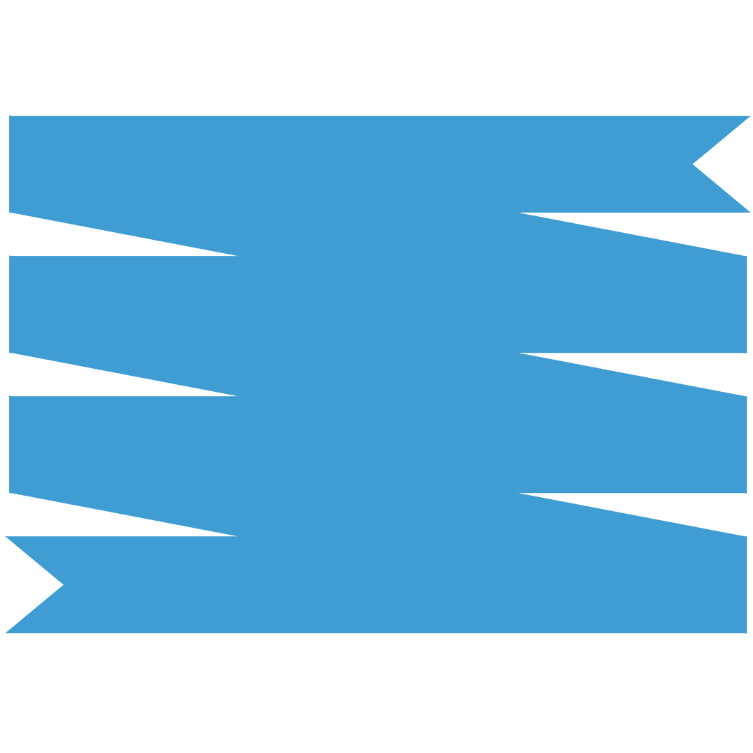 Blue Abstract Shape on Transparent Background