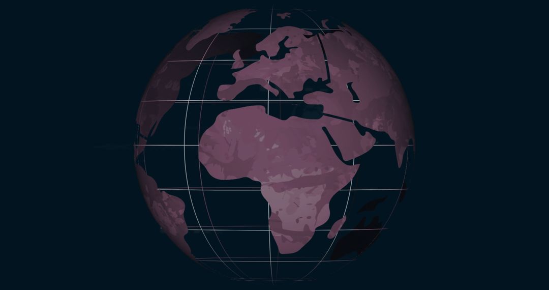 Stylized Globe with Gridlines for Technology and Innovation