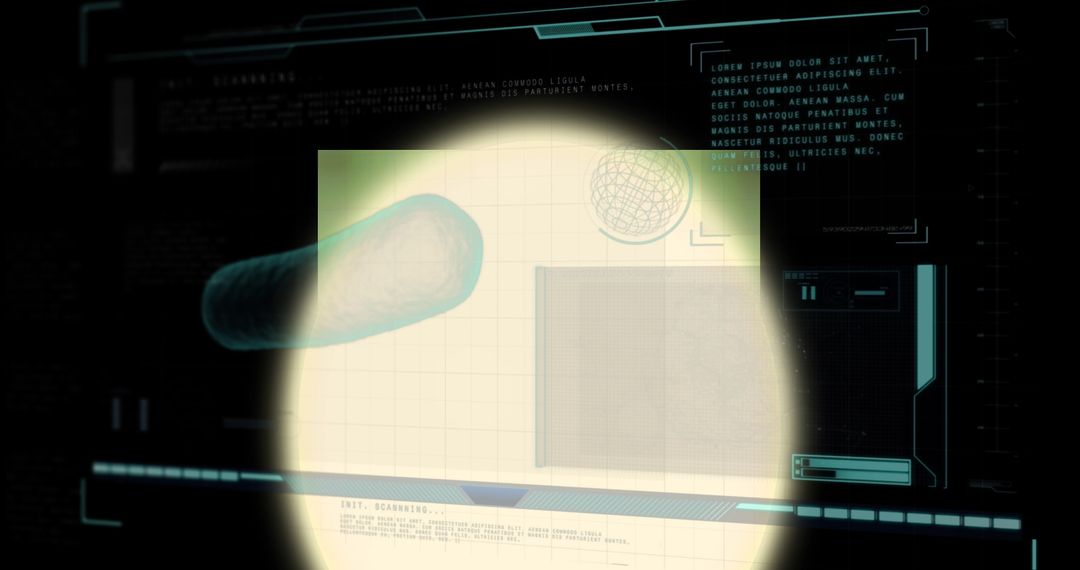 Bacteria Cell Visualization on Digital Interface