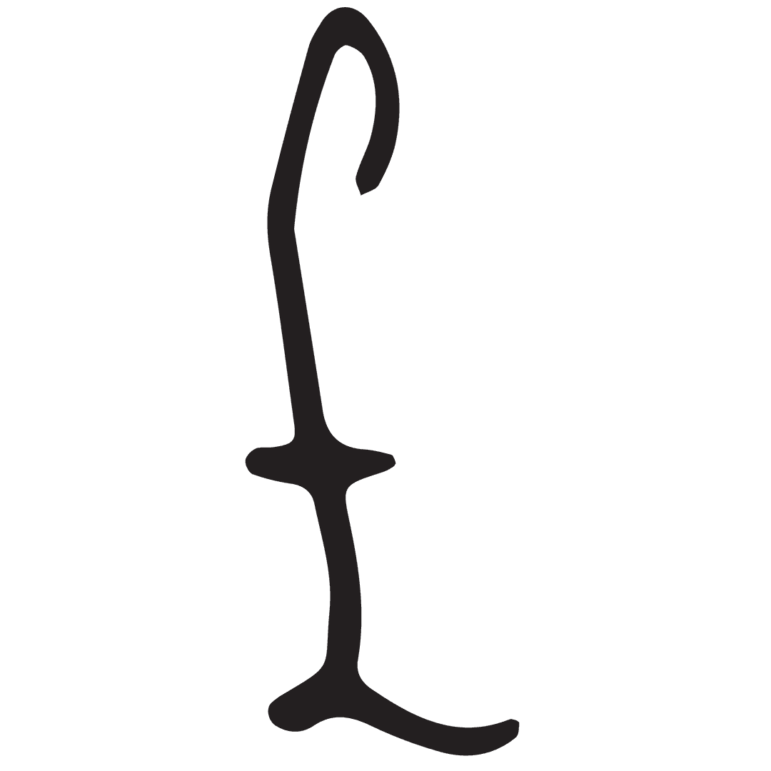 Stylish Transparent Black Letter L Illustration for Text & Design