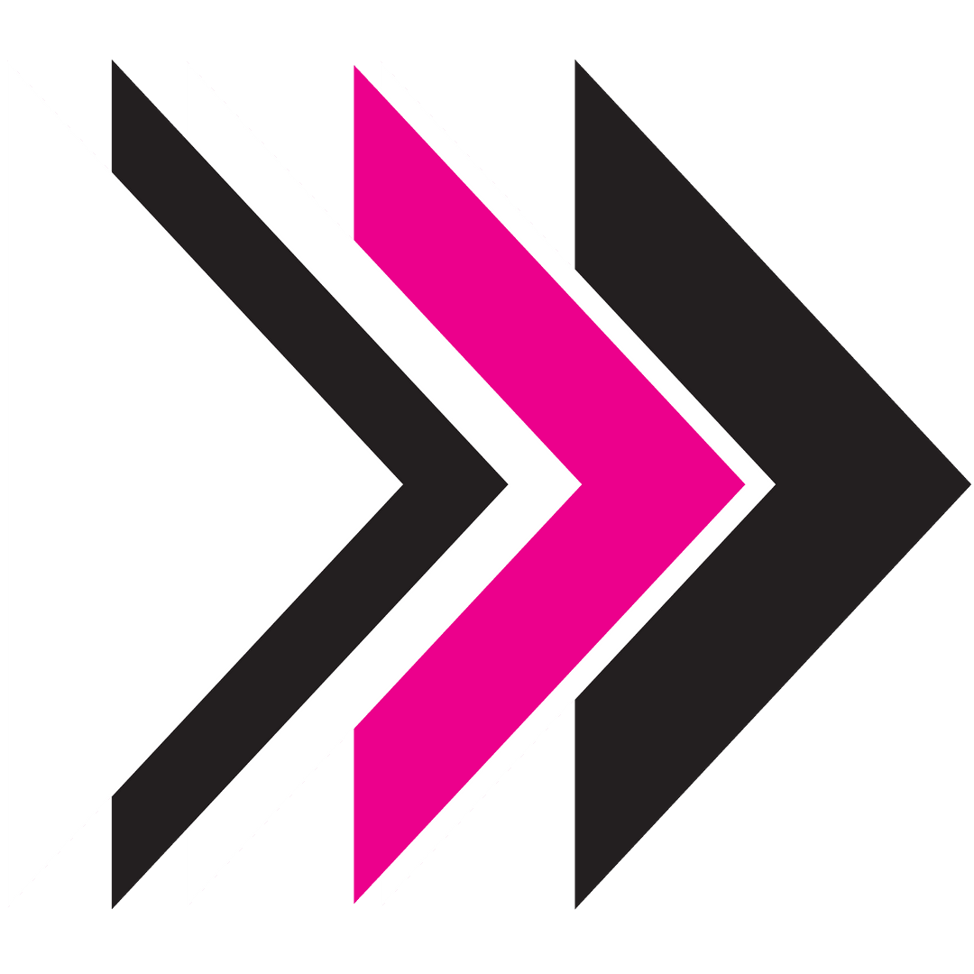 Colorful Geometric Arrow on Transparent Background Vector Design