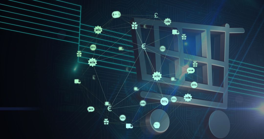Digital Shopping Cart and Global E-Commerce Connections