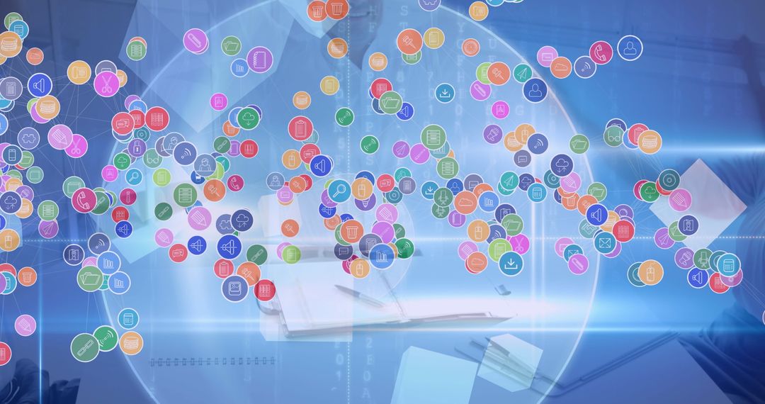 Digital Business Connections Global Network Concept