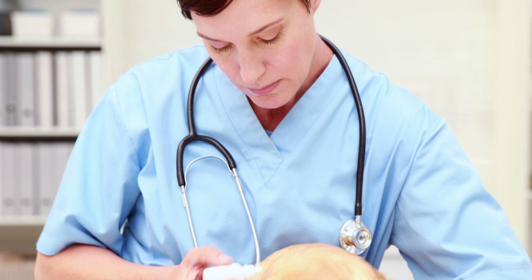 Nurse Providing Medical Care to Elderly Patient - Free Images, Stock Photos and Pictures on Pikwizard.com