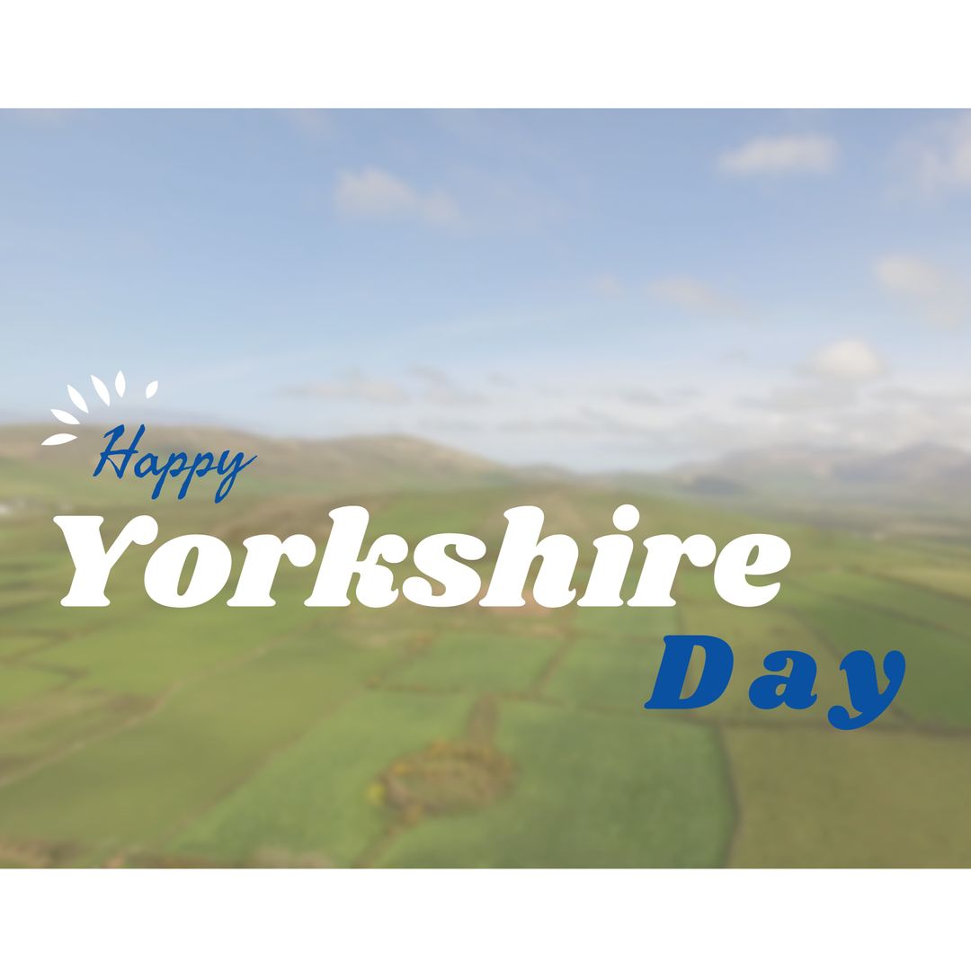 Yorkshire Day Celebration Over Scenic Landscape