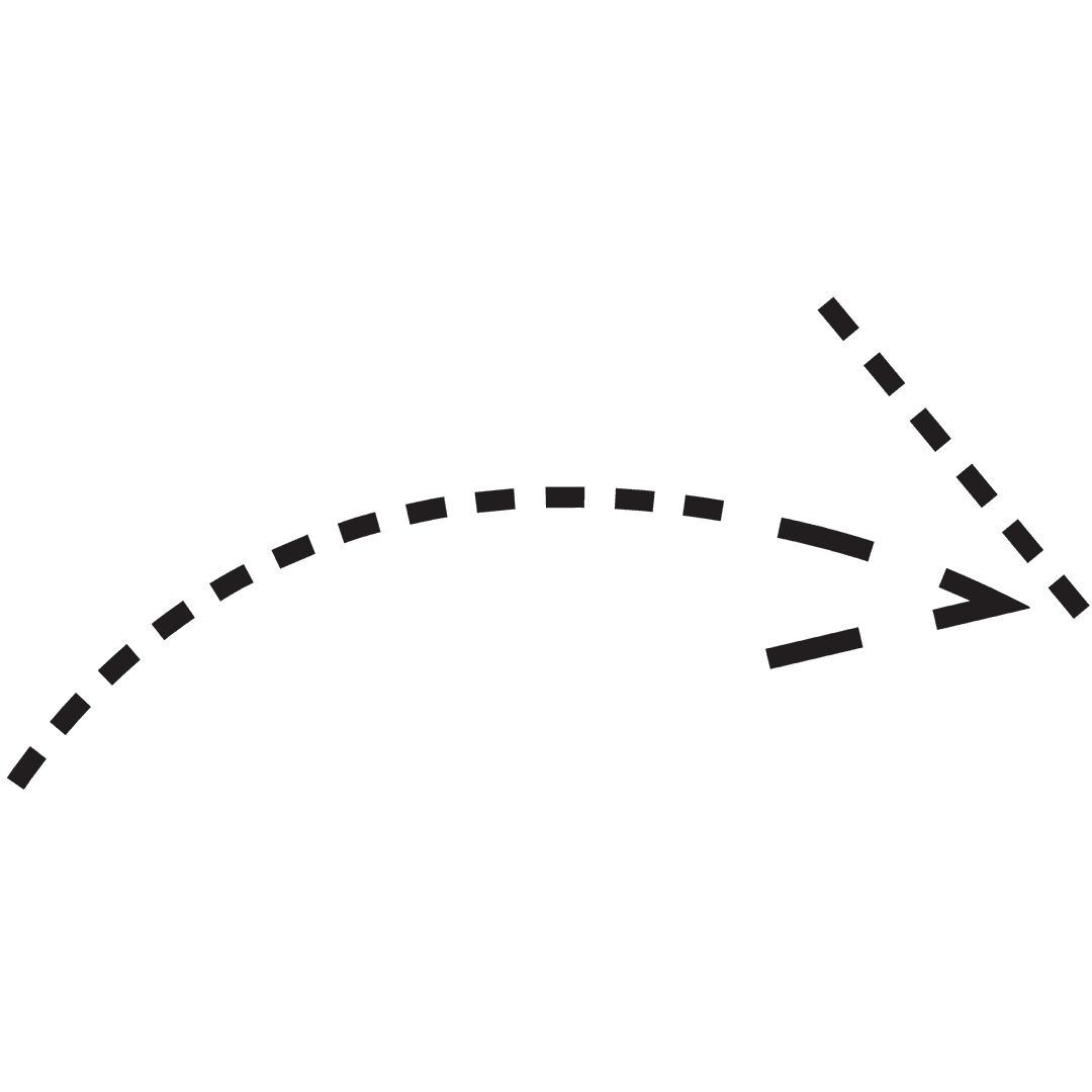 Curved Black Arrow on Transparent Background Vector Illustration