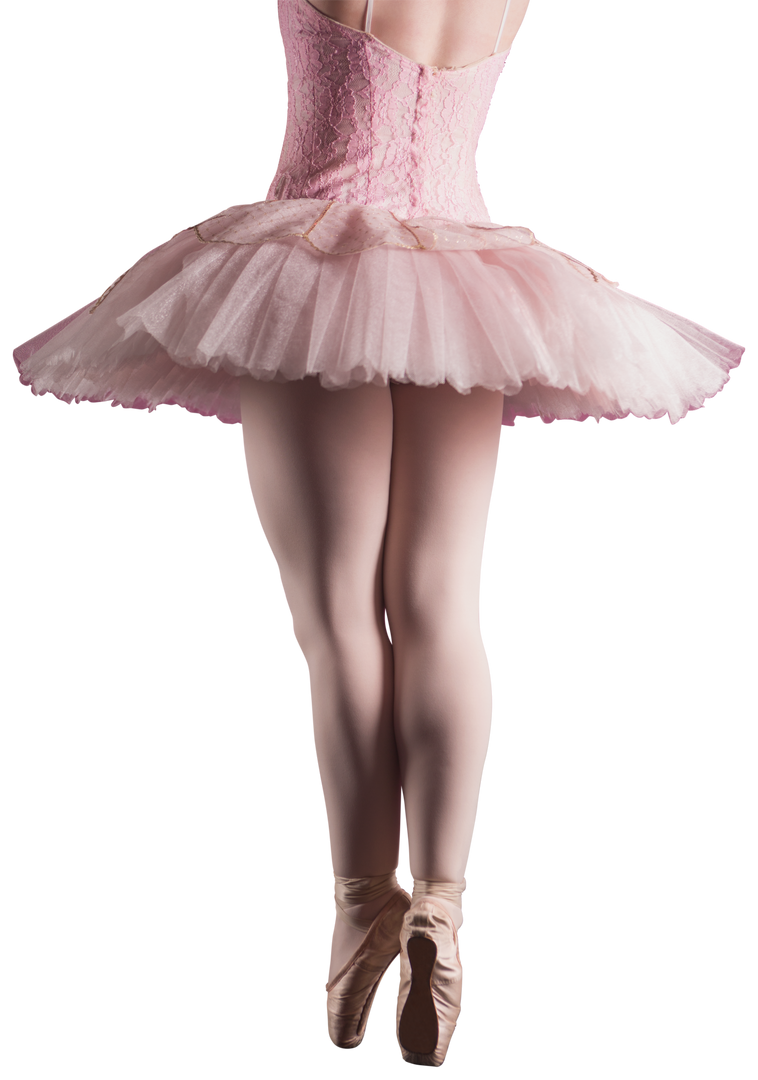 Transparent Image of Ballerina Wearing Pink Tutu Dancing Relève Pose - Download Free Stock Images Pikwizard.com