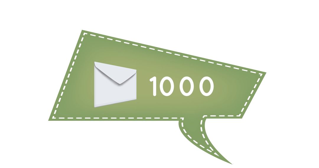 Engaging Chat Counter with Modern Mail Icon