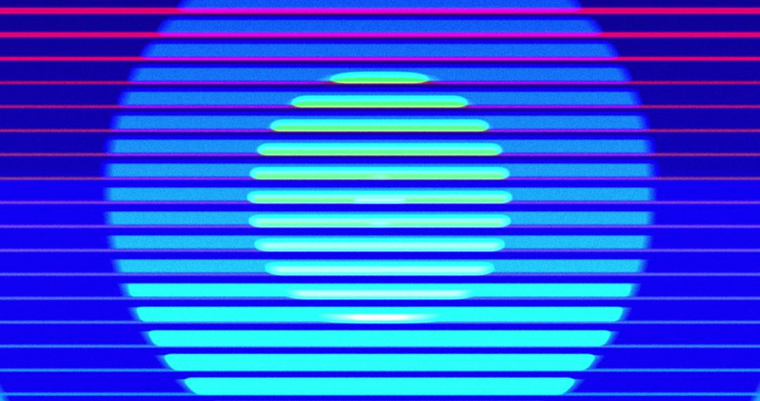 Colorful Light Trails and Geometric Shapes in Motion