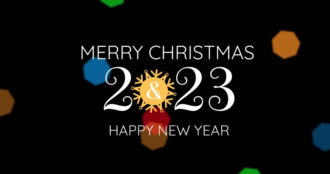 Festive Holiday Greeting with Golden Snowflake Details