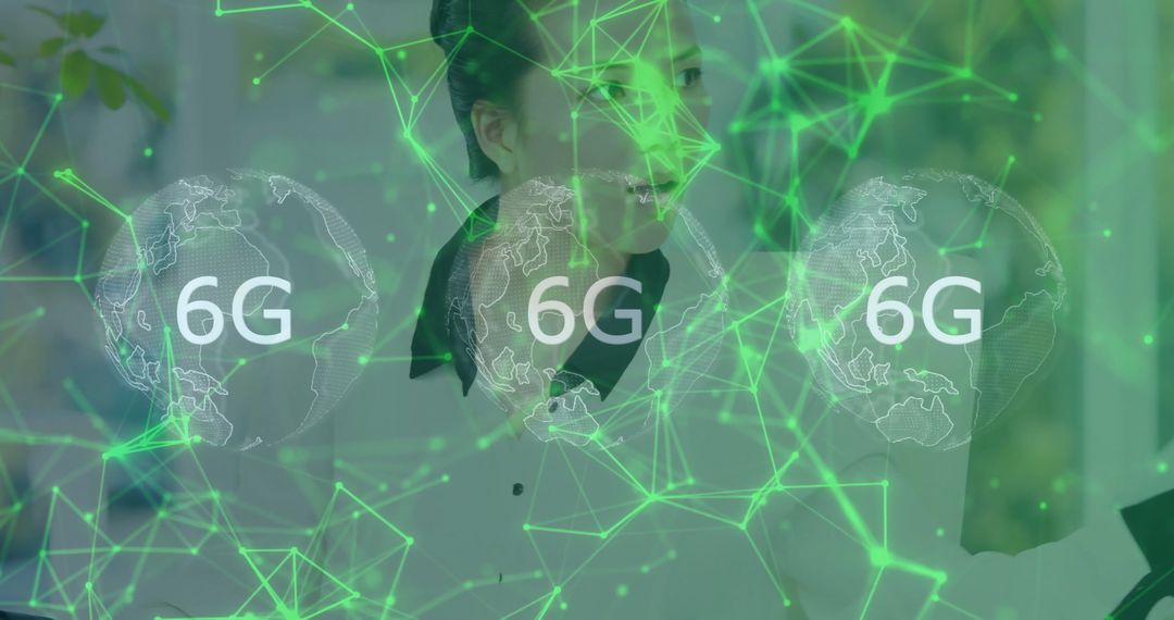 Business Professional Envisioning Future 6G Technology with Digital Overlay