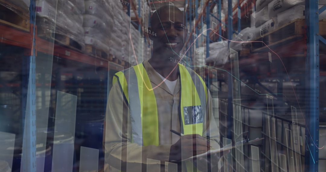Warehouse Worker with Data Projection for Business Insights