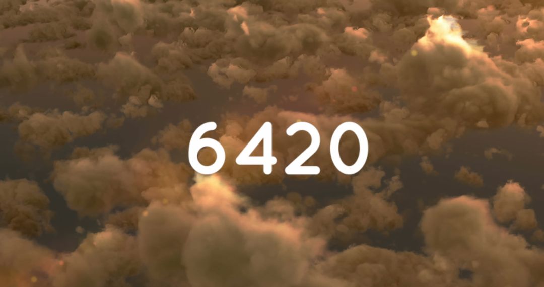 Counting Numbers Among Dramatic Cloudy Sky Backdrop