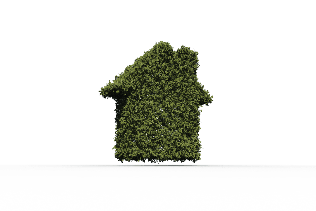 Transparent Greenhouse Concept with Leaf House Shape