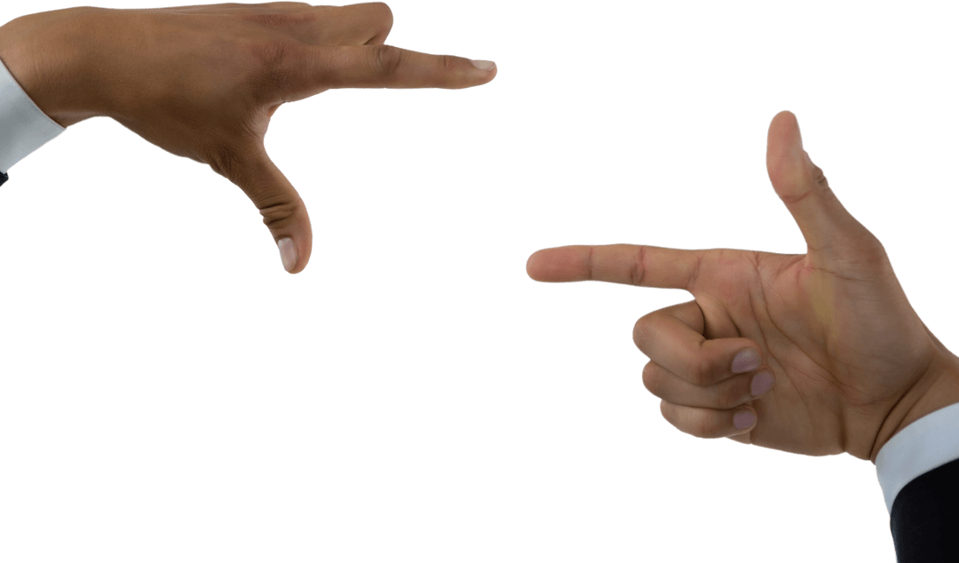 Cropped Hands Creating Transparent Finger Frame Gesture