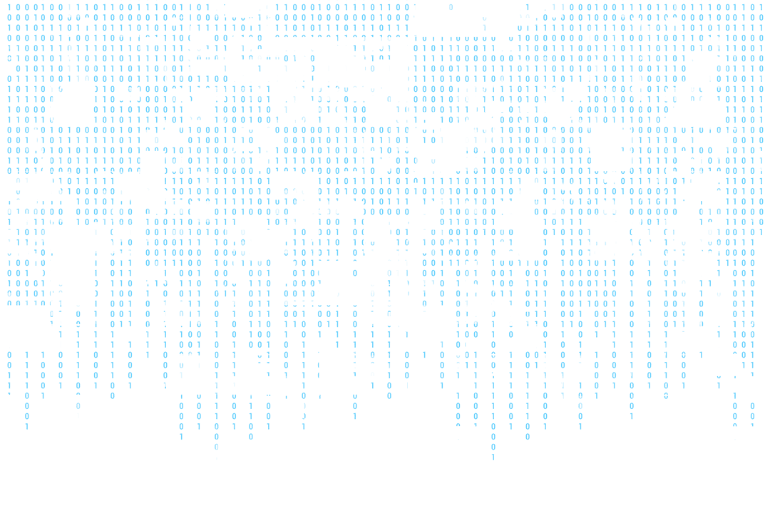 Abstract Transparent Digital Blue Grid on Clear Background