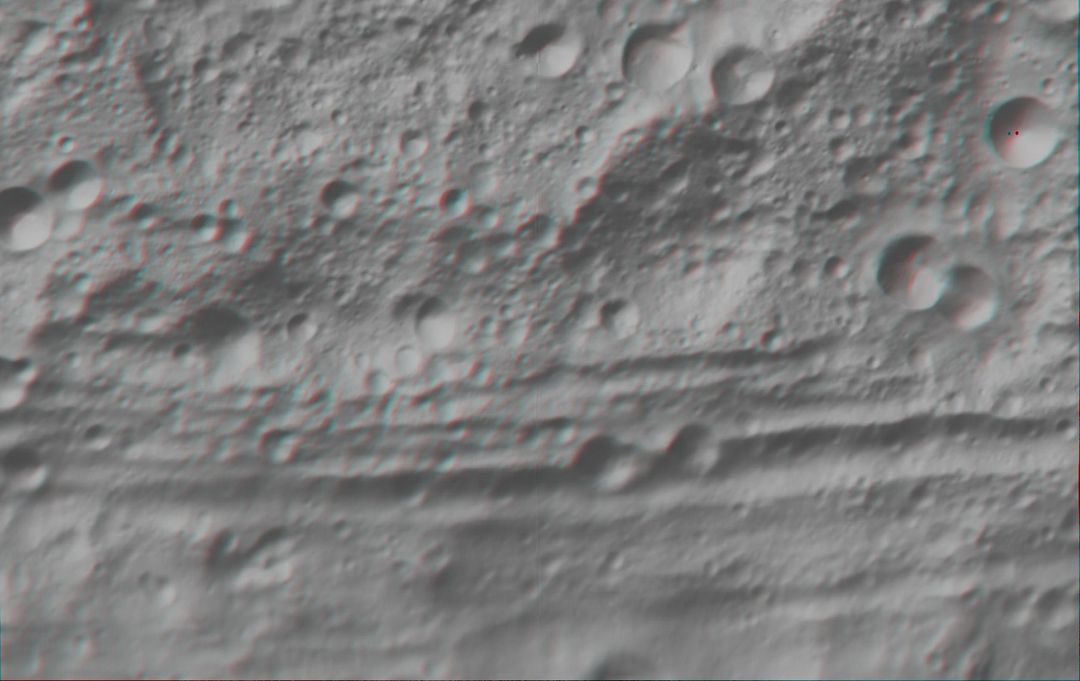 Anaglyph Image of Vesta Equatorial Region I - Free Images, Stock Photos and Pictures on Pikwizard.com