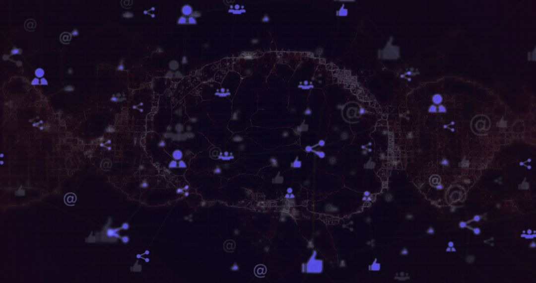 Global Digital Network and Communication Map Visualization