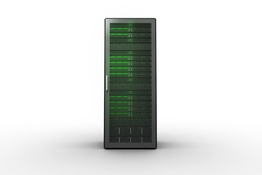 Digital Illustration of Server Computer with Transparent Background - Download Free Stock Images Pikwizard.com