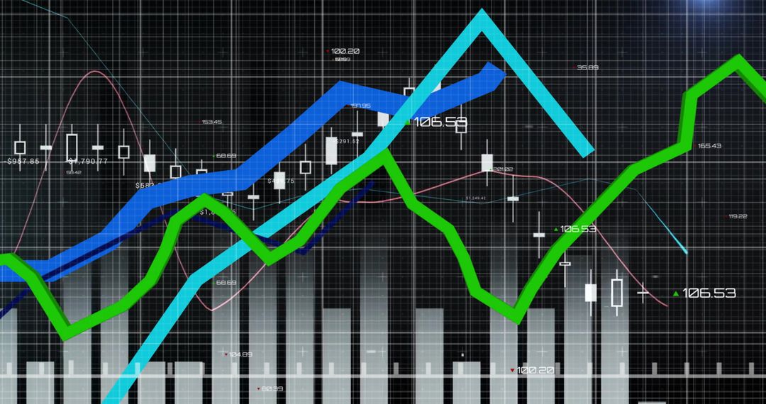 abstract data visualization with graphs over digital grid background - Free Images, Stock Photos and Pictures on Pikwizard.com