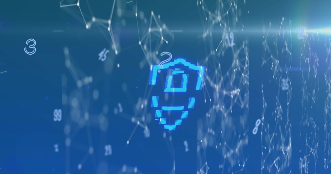 Digital padlock symbolizing advanced cybersecurity technology