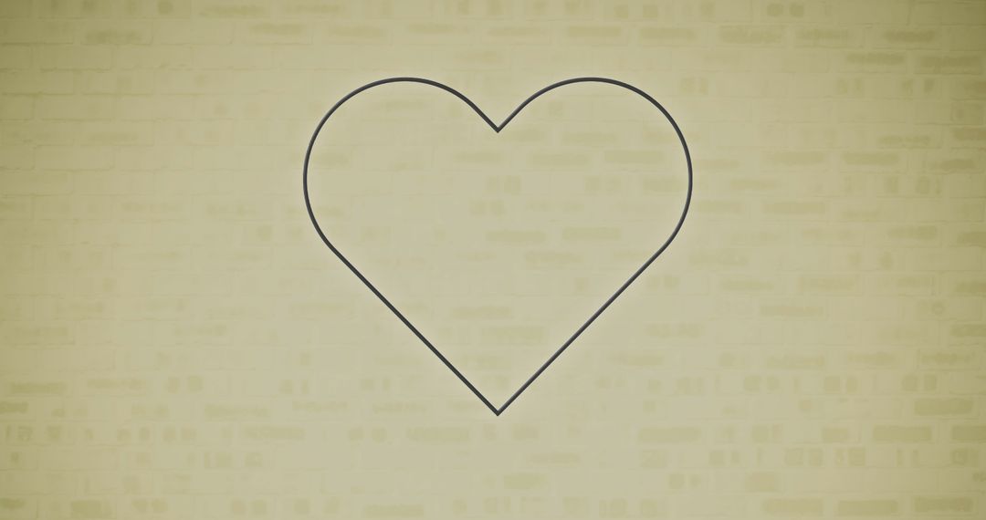 Minimalist Heart Shape on Subtle Textured Background
