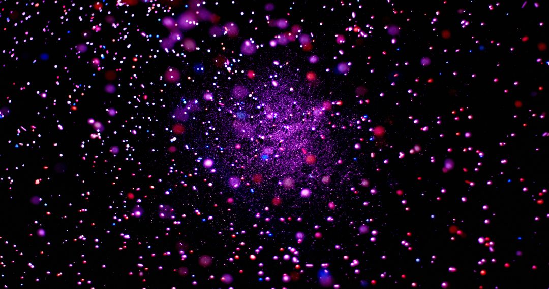 A vibrant display of purple and pink particles against a dark background - Free Images, Stock Photos and Pictures on Pikwizard.com