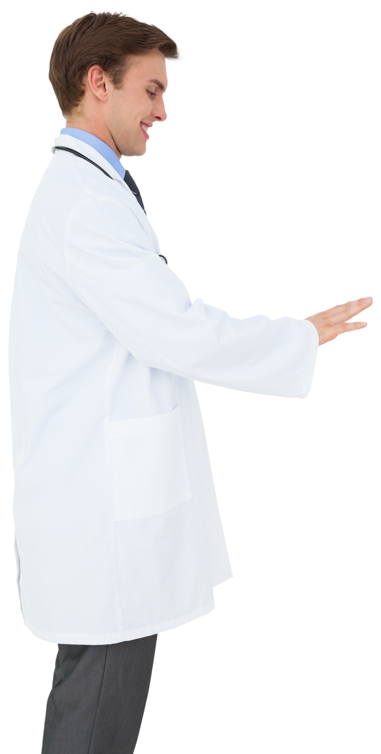 Caucasian Male Doctor on Transparent Background in Healthcare Concept - Download Free Stock Images Pikwizard.com