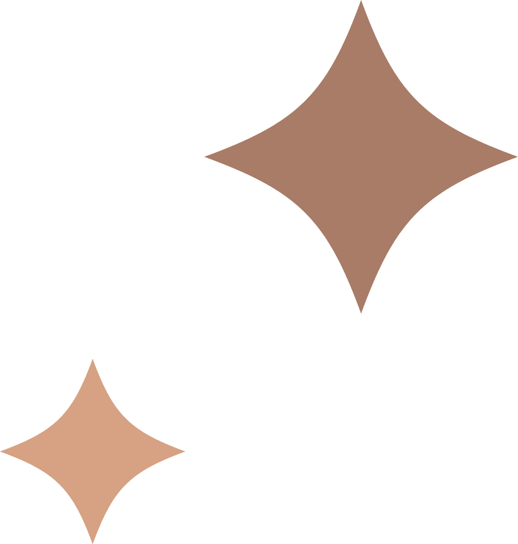 Minimalistic Geometric Stars on Transparent Background