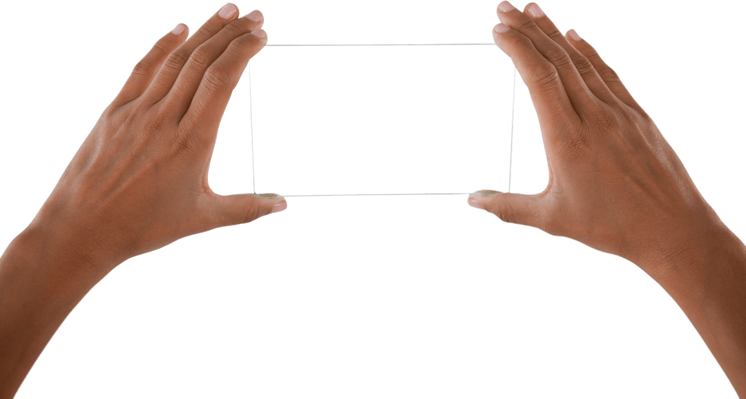 Transparent Glass Smartphone Innovative Technology Concept