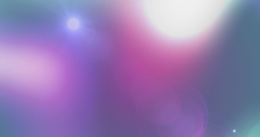 Abstract Light Spots Over Blue Gradient Background