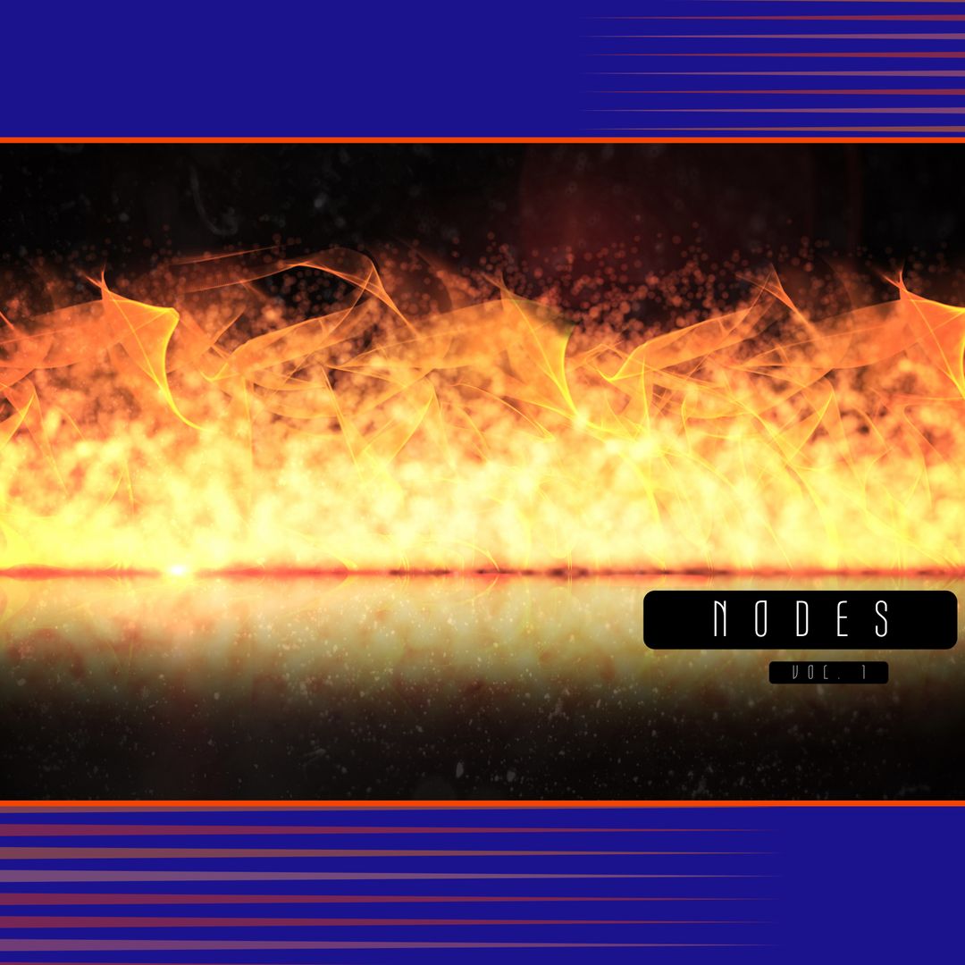 Fiery Abstract Artline with Vibrant Glow