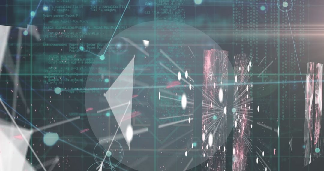 Global Technology Abstract with Digital Network Connections