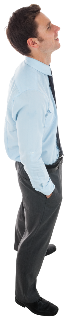 Smiling Businessman Standing with Hands in Pockets on Transparent Background - Download Free Stock Images Pikwizard.com