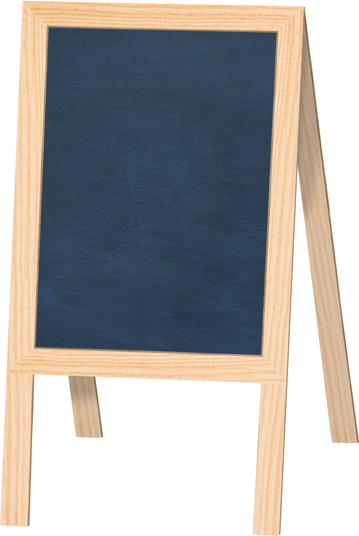 Chalkboard stand with transparent background for custom messages