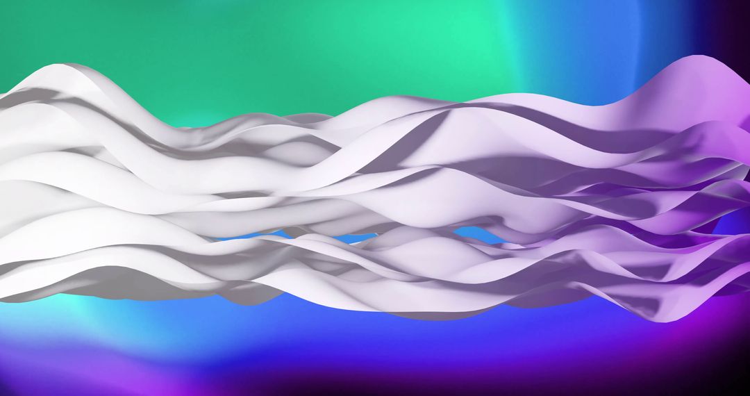 Dynamic Waves Over Vibrant Multicolor Background