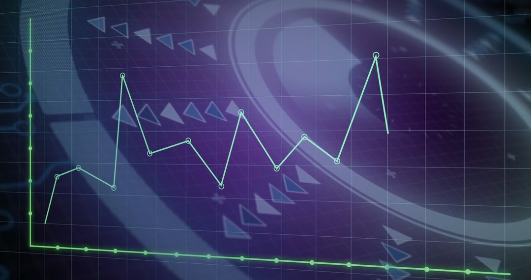 Financial Data and Digital Chart Analysis Concept