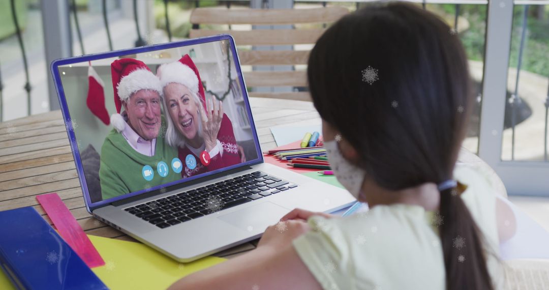 Virtual Christmas Call with Family During Pandemic
