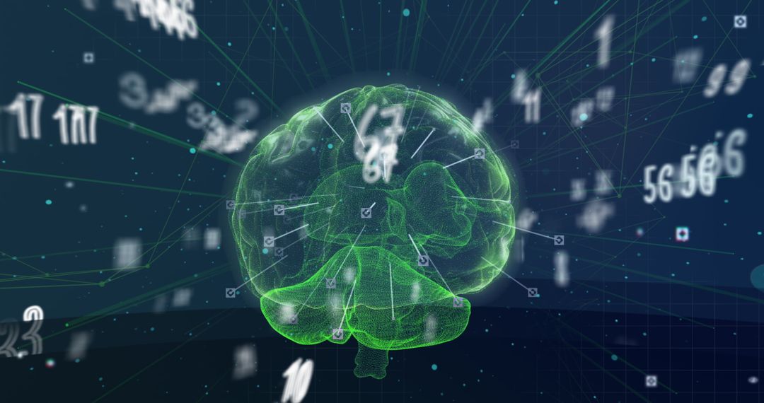 Digital Human Brain with Matrix-Style Numbers