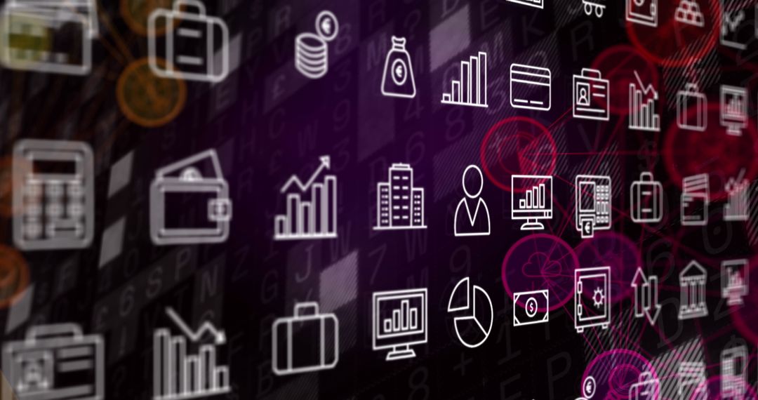 Digital Finance Technology Concepts on Abstract Background