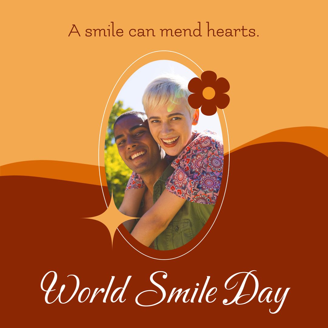 Celebrating World Smile Day with Happy Riding Couple