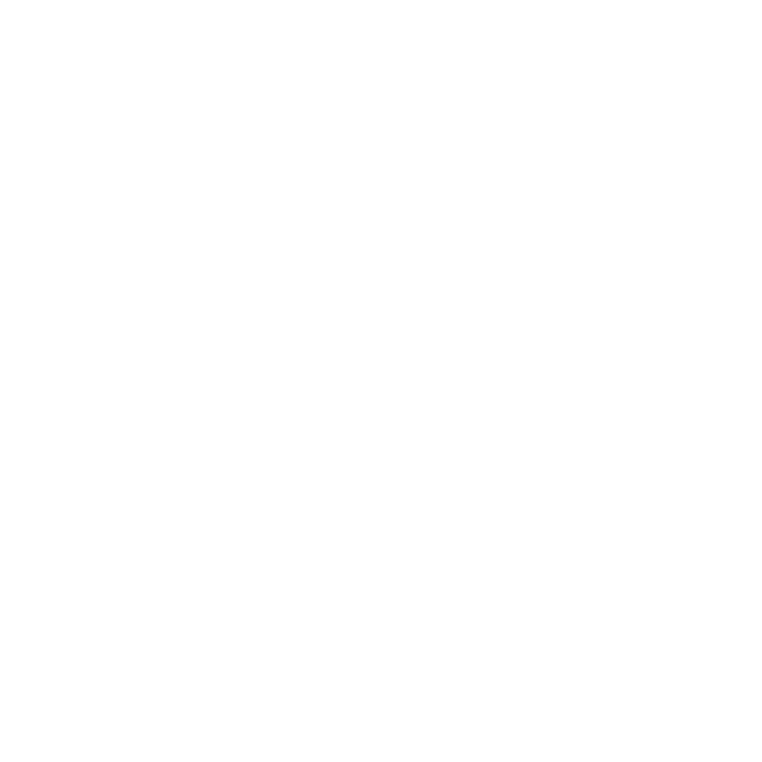 Geometric White Shapes on Transparent Background Pattern
