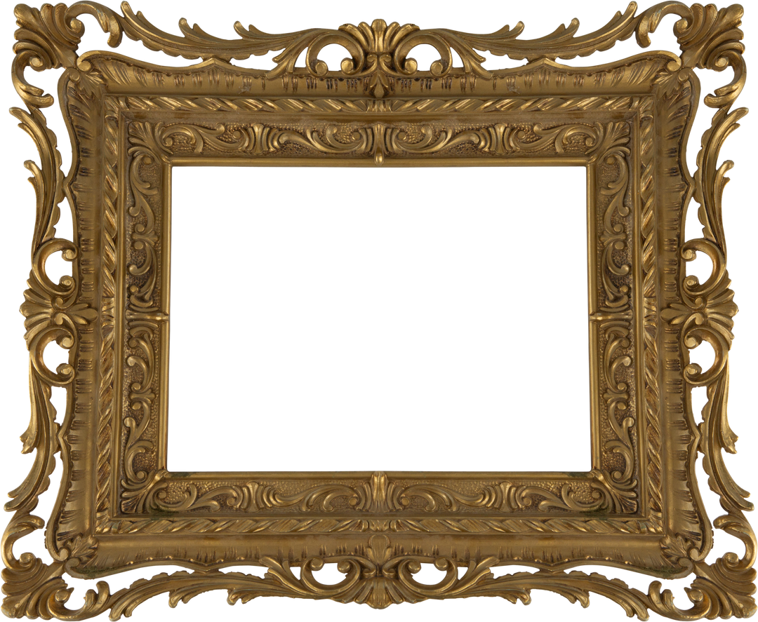 Elegant Gold Decorative Frame with Transparent Background - Download Free Stock Images Pikwizard.com