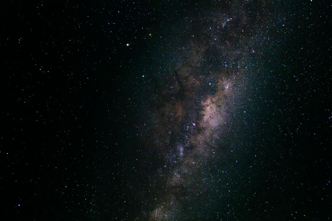Breathtaking View of the Milky Way Galaxy at Night - Free Images, Stock Photos and Pictures on Pikwizard.com