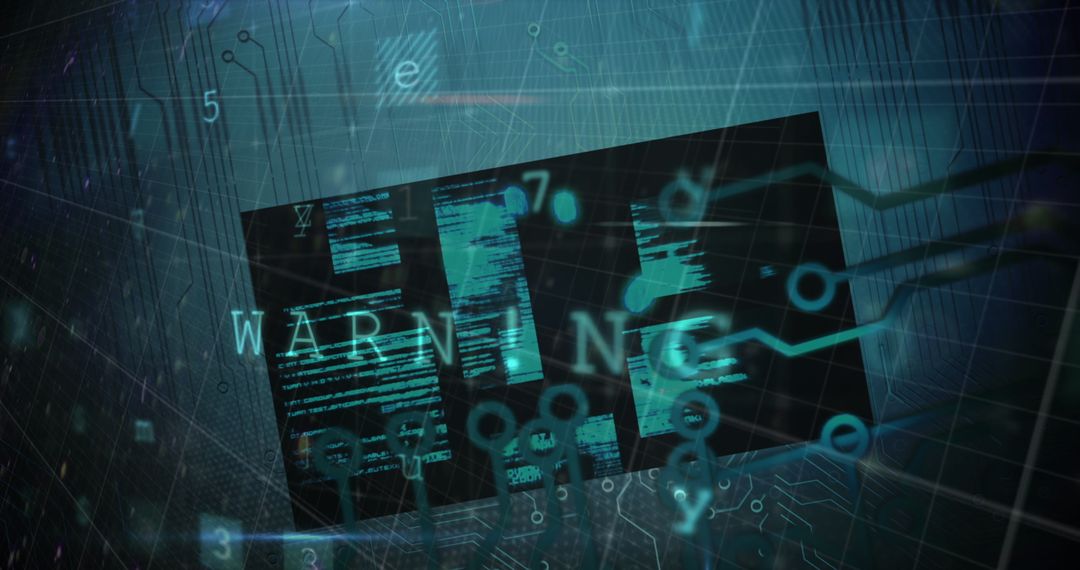 Digital Warning Graphic Highlight Bounding Box