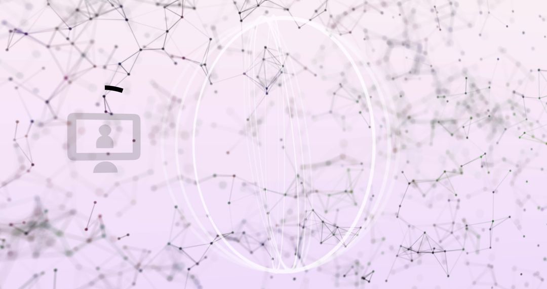 Intricate Abstract Network of Digital Connectivity Lines